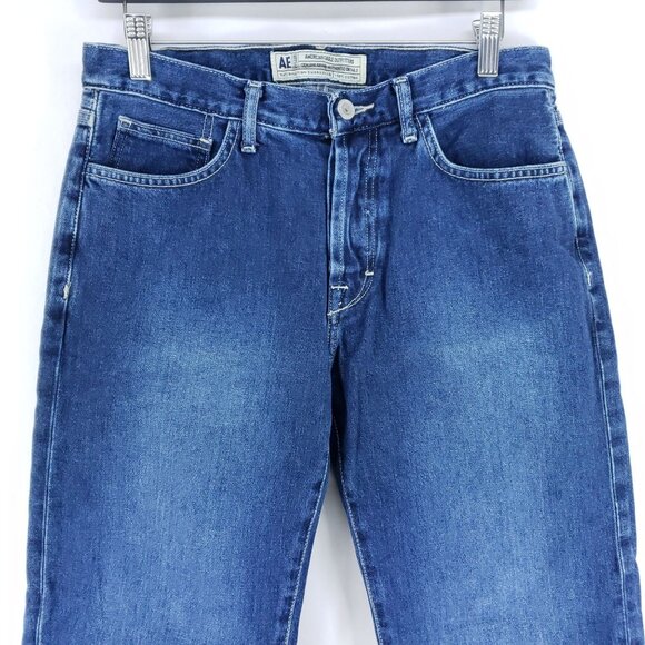 American Eagle Classic Straight Jeans Men's Sz 30x32 Dark Wash - Picture 3 of 7